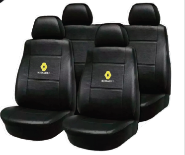 FUNDA CUBRE ASIENTO UNIVERSAL DE CUERO SINTETICO CON LOGO RENAULT