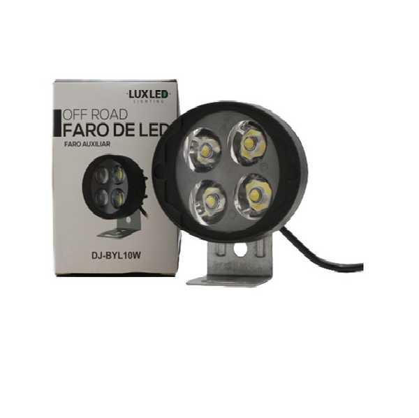 FARO DE LED - FARO AUXILIAR REDONDO 12V. -10W. - 3000 LUX