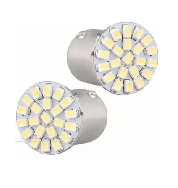 LAMPARA LED 1034 22 PUNTAS SMD CHATA 12V 2 POLOS