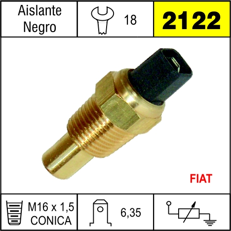 2122 BULBO DE TEMPERATURA FIAT 1500,1600