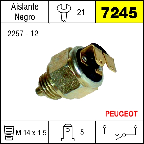 7245 BULBO MARCHA DE MARCHA ATRS PEUGEOT 404,504