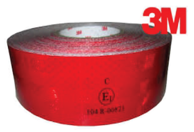 CINTA REFLECTIVA 3 M  COLOR ROJO 45 Mts. x 7,5 cm - ACCESORIOS - OREGON - el metro