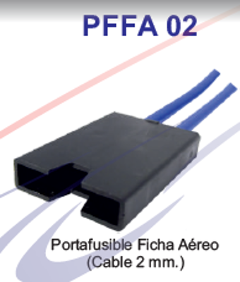 Portafusible ficha areo (Cable 2 mm.) FICHAS INYECTADAS