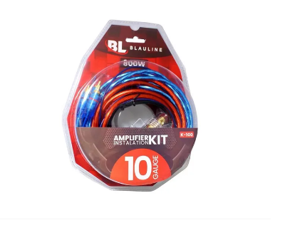 KIT DE INSTALACION BLAULINE K-100 PARA POTENCIA 10 GAUGE