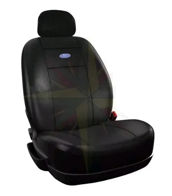 FUNDA CUBRE ASIENTO UNIVERSAL DE CUERO SINTETICO CON LOGO FORD