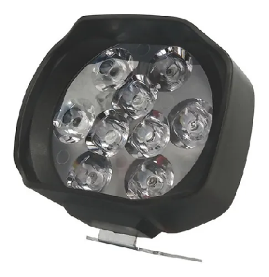 FARO DE LED FARO AUXILIAR LED DE PLASTICO ABS 27 WATTS 3000 LUX 9 LED BLANCO