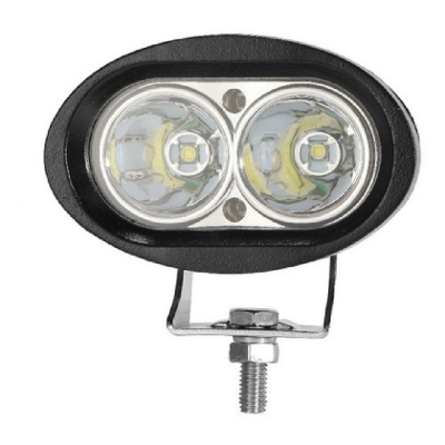 OVALADO 20 WATTS (2 LED * 10 WATTS) COLOR BLANCO 12V / 24V - haz de luz spot - - FAROS - OREGON