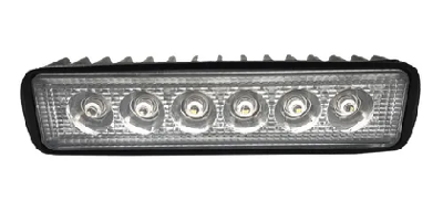 RECTANGULAR 18 WATTS (6 LED * 3 WATTS) COLOR BLANCO 12V / 24V - haz de luz spot - - FAROS - OREGON