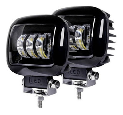 RECTANGULAR 30 WATTS (3 LED * 10 WATTS) COLOR BLANCO 12V / 24V - haz de luz spot - - FAROS - OREGON