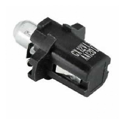 LAMPARAS 12V 1.2W BX8.3D 12V 1.2W BLACK 2721 CON PORTALAMPARA NEGRO (codigo anterior: 12597KO) - LAMPARAS/ - KOBO