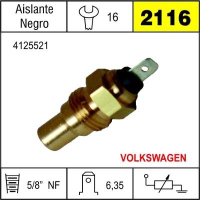 2116 BULBO DE TEMPERATURA VOLKSWAGEN 1500 1.8 DDE.79