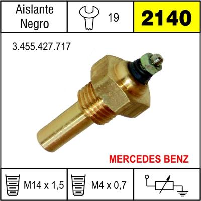 2140 BULBO DE TEMPERATURA MERCEDES BENZ CAMIONES, OMNIBUS