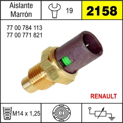 2158 BULBO DE TEMPERATURA RENAULT 9,19,21,TRAFFIC