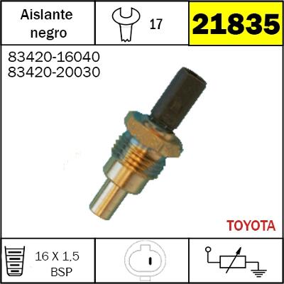 21835 BULBO DE TEMPERATURA TOYOTA Camry 2.2 Hilux/Sw4 3.0 Diesel Landcruiser Rav4NUEVO