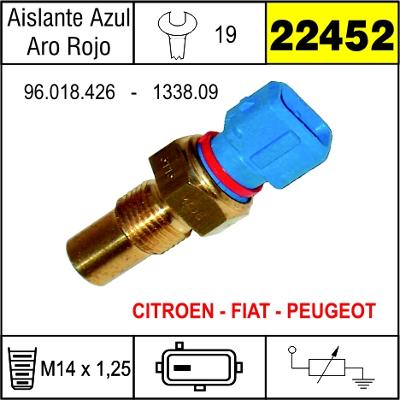 22452 BULBO DE TEMPERATURA PEUGEOT CITROEN