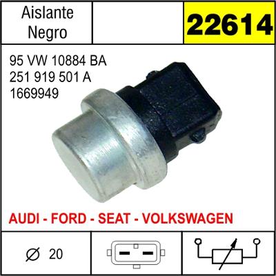 22614 BULBO DE TEMPERATURA VW GOLF, PASSAT, POLO, CADDY