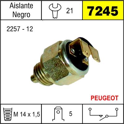 7245 BULBO MARCHA DE MARCHA ATRS PEUGEOT 404,504