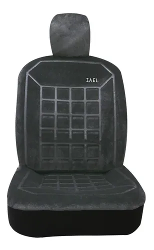 FUNDA CUBRE ASIENTO PANA-TERCIOPELO DELANTERA 6 PZS NEGRA