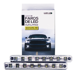 JUEGO DE FAROS DE LED AUXILIARES UNIVERSAL RECTANGULAR - 5 LED SMD 5050 EN C/ FARO - COLOR BLANCO 12V.