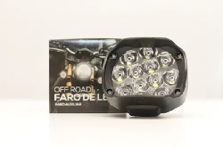 FARO DE LED CUADRADO 36 WATTS 3000 LUX 12 LED BLANCO