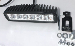 RECTANGULAR 18 WATTS (6 LED * 3 WATTS) COLOR BLANCO 12V / 24V - haz de luz spot - - FAROS - OREGON