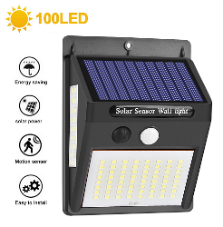 FARO SOLAR LED CON SENSOR DE MOVIMIENTO.