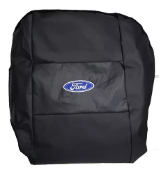 FUNDA CUBRE ASIENTO UNIVERSAL DE CUERO SINTETICO CON LOGO FORD