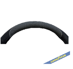 CUBRE VOLANTE GOODYEAR, NEGRO CON GRIS, AUTO 38CM