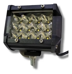 BARRA DE 12 LED 36 WATTS  - EPISTAR (16,6 CM DE LARGO) -  Carcaza de aluminio - Haz de luz spot