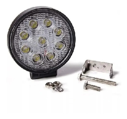 FARO DE LED REDONDO 27 WATTS 9 LED DE 3 WATTS CADA UNO