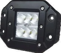 RECTANGULAR 18 WATTS (6 LED * 3 WATTS) COLOR BLANCO 12V / 24V - haz de luz spot - - FAROS - OREGON